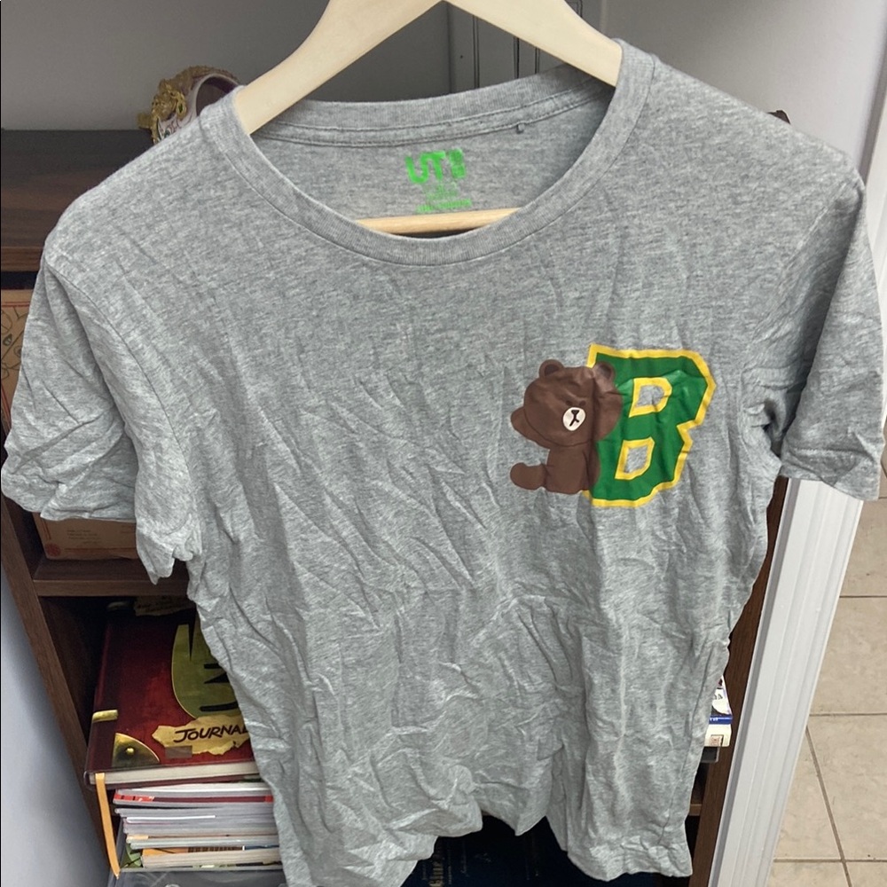 Uniqlo Line Grey Graphic T-Shirt